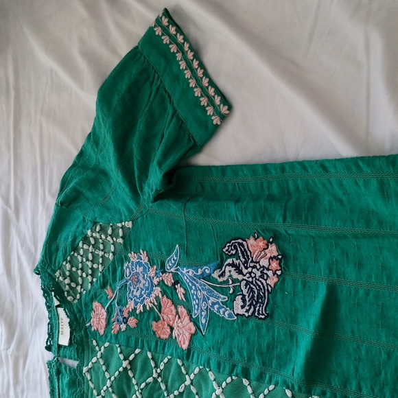 Anthropologie Embroidery Blouse - Picture 2 of 6
